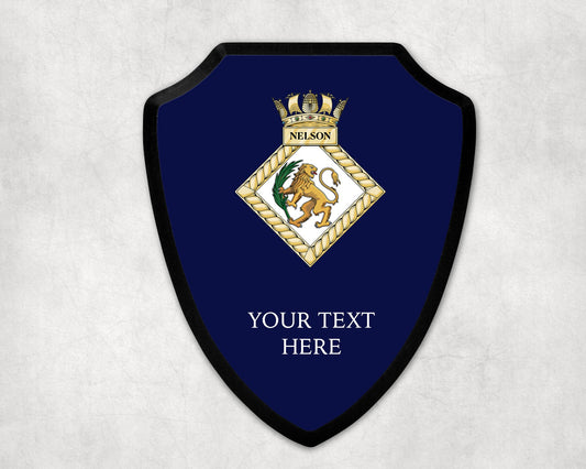 HMS Nelson (HMNB Portsmouth) - Royal Navy Printed Wall Shield