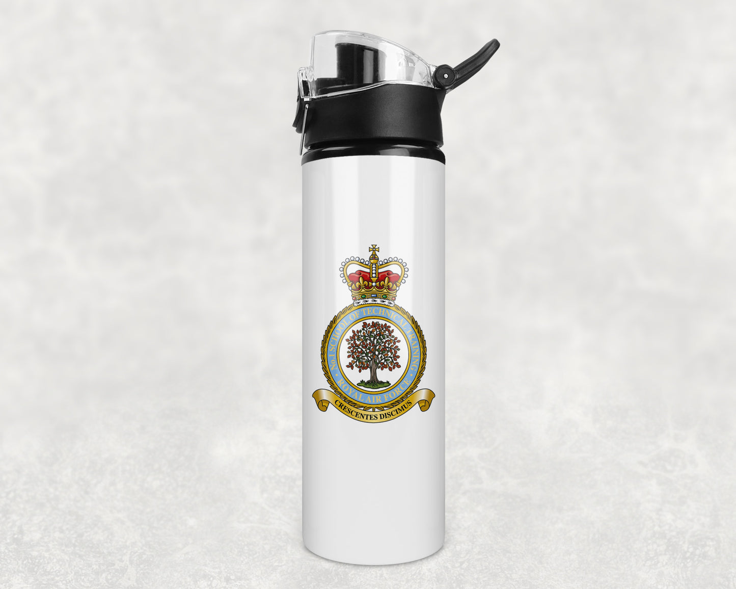 No1 School of Technical Training RAF - Flip Top Water Bottle