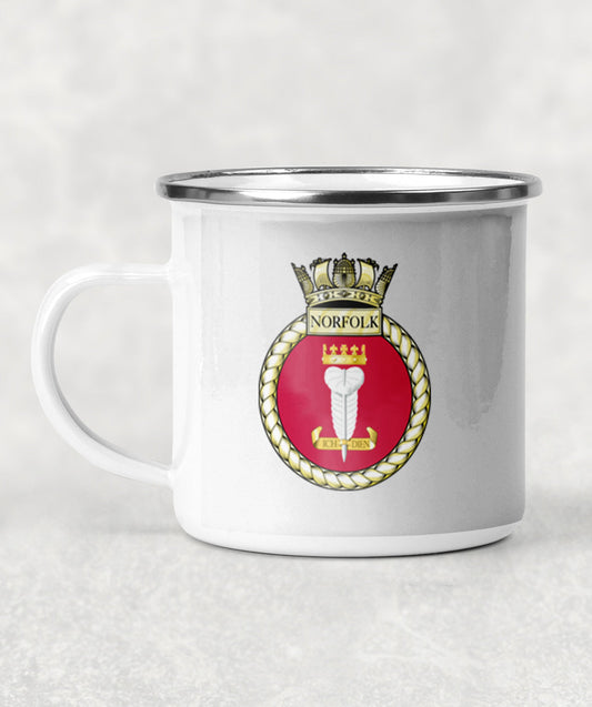 HMS Norfolk - Enamel Mug