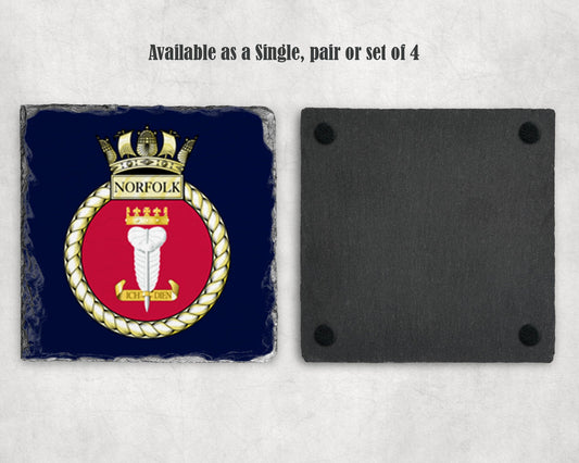 HMS Norfolk - Slate Coaster