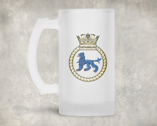 HMS Northumberland - Frosted Stein/Tankard/Beer Mug - Frosted Stein/Tankard/Beer Mug