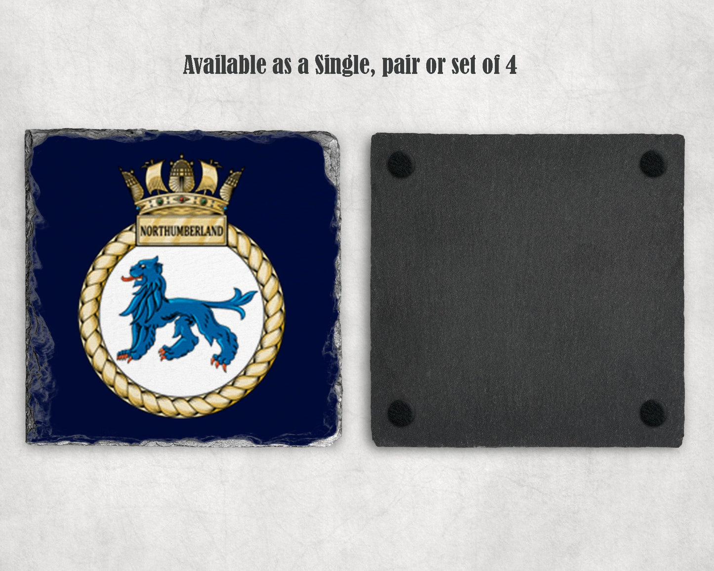 HMS Northumberland - Slate Coaster