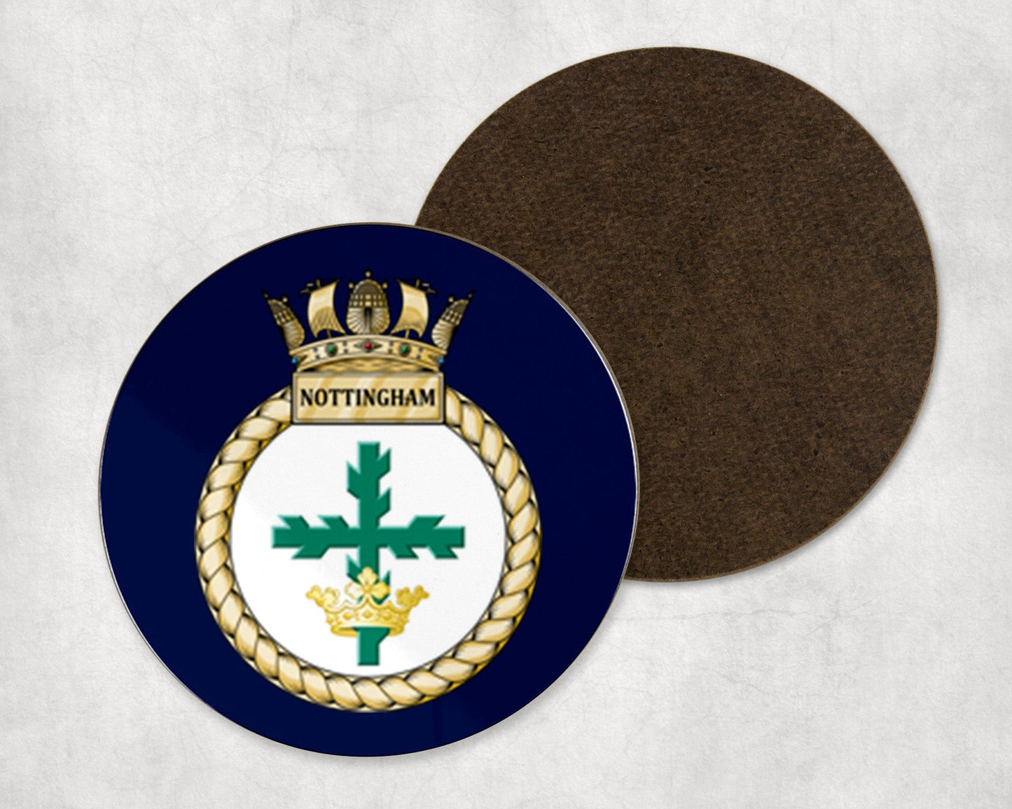 HMS Nottingham - Round Coaster Set