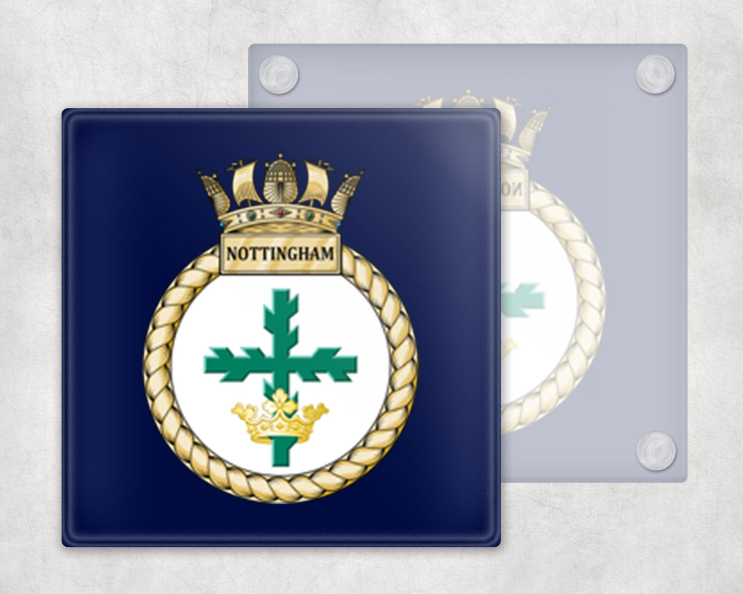 HMS Nottingham - Glass Coaster