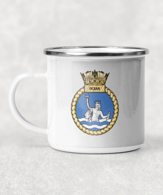 HMS Ocean - Enamel Mug