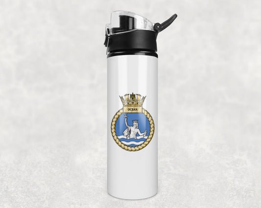 HMS Ocean - Flip Top Water Bottle