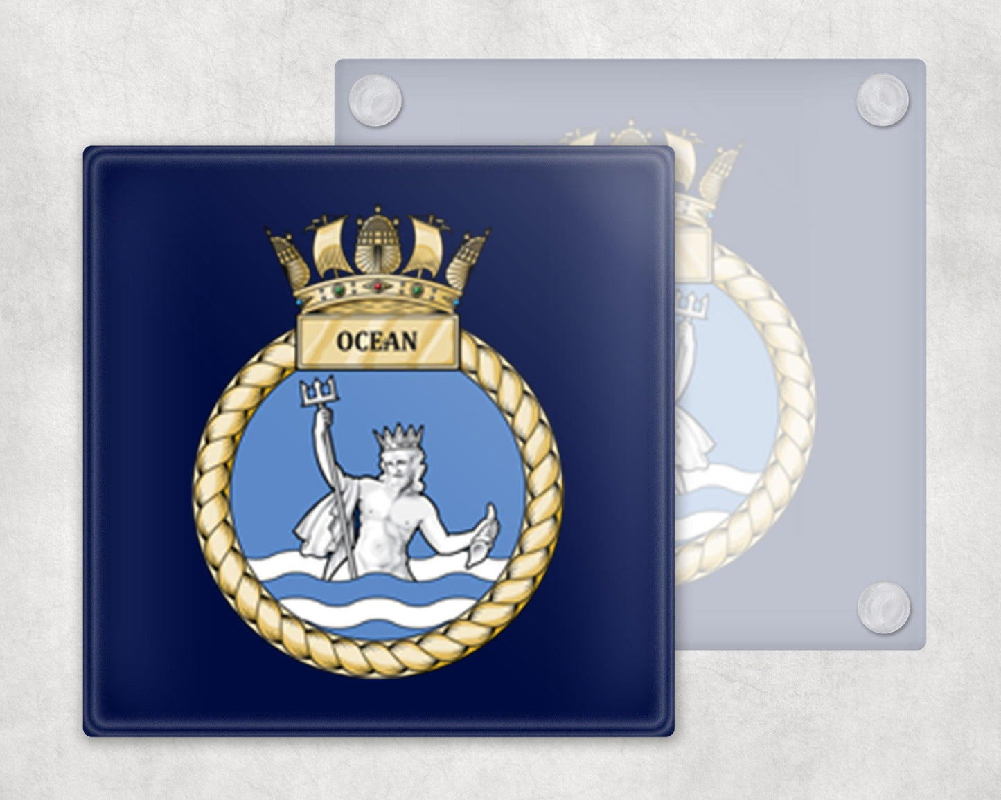 HMS Ocean - Glass Coaster