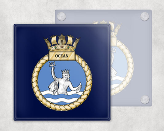 HMS Ocean - Glass Coaster
