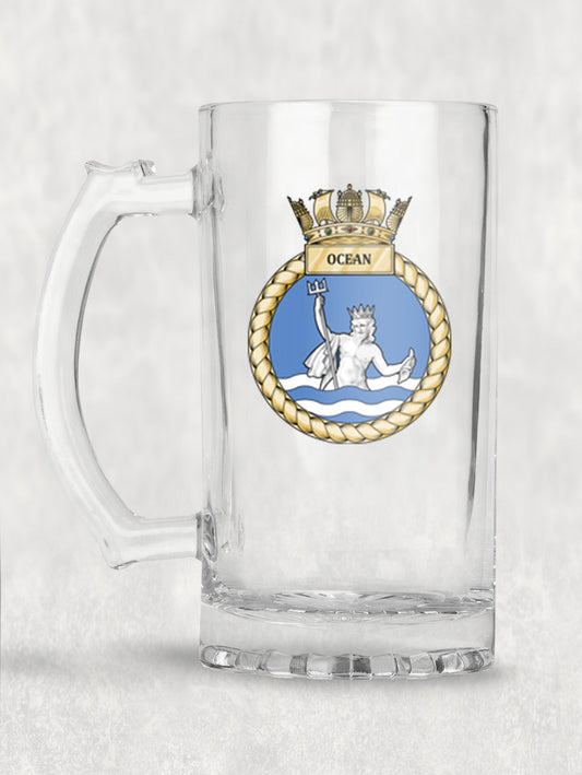 HMS Ocean - Tankard/Beer Mug/Stein