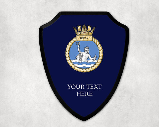 HMS Ocean - Royal Navy Printed Wall Shield