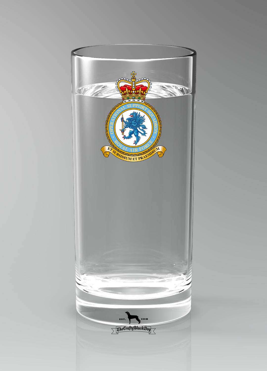 Operation Support Squadron RAF
 - Straight Gin/Mixer/Water Glass