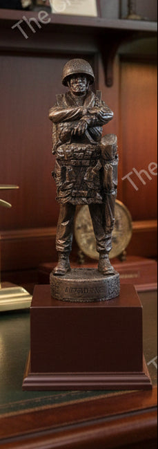 Paratrooper Airborne Soldier Cold Cast Bronze Statue