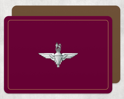Parachute Regt - Placemats — PARA_Gold_Hardback_Placemat copy