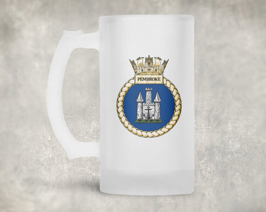 HMS Pembroke - Frosted Stein/Tankard/Beer Mug - Frosted Stein/Tankard/Beer Mug