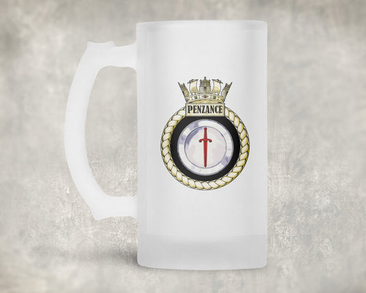 HMS Penzance - Frosted Stein/Tankard/Beer Mug - Frosted Stein/Tankard/Beer Mug