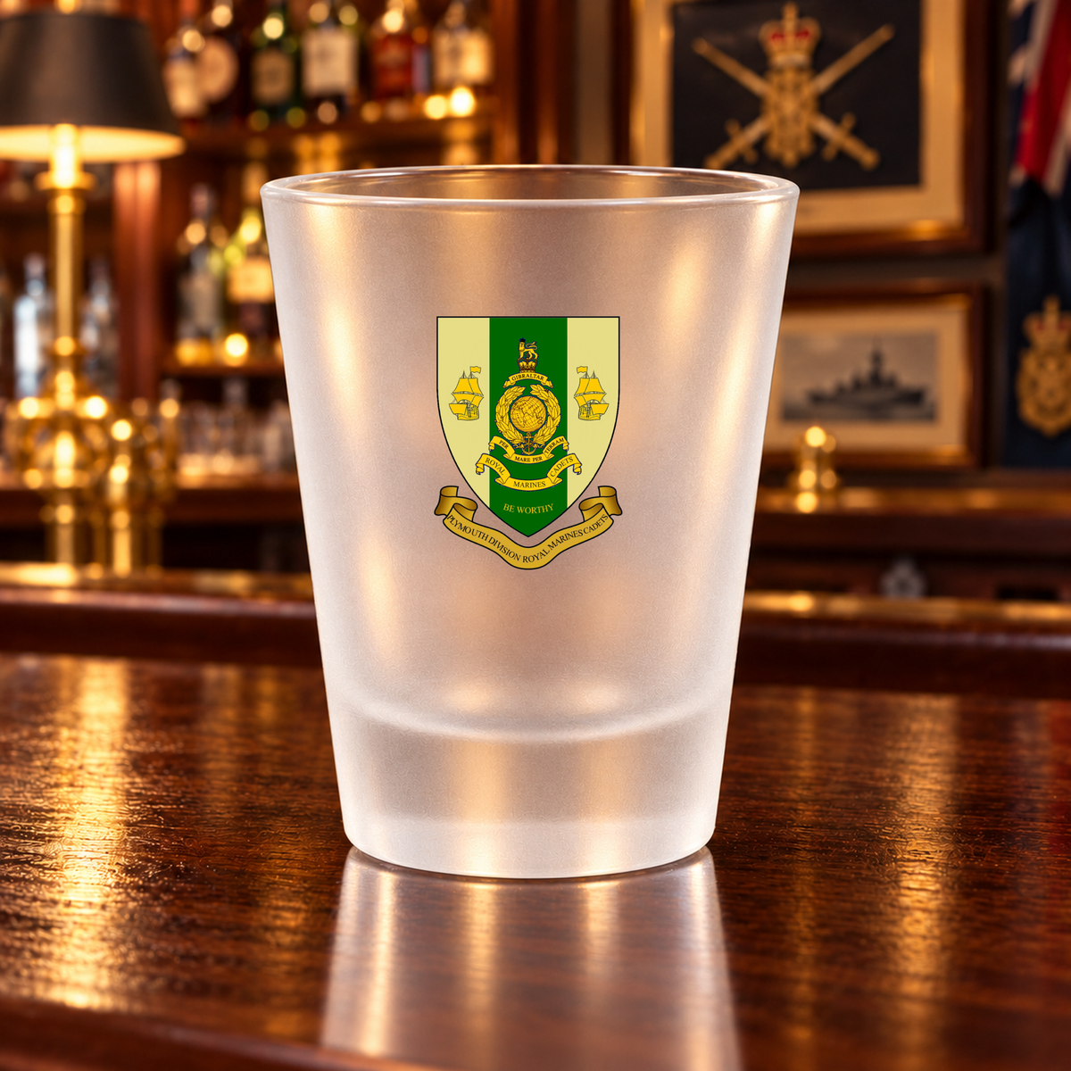 Plymouth Royal Marines Cadets - Shot Glasses | The Crafty Black Dog — Clear_Shot_Glass_Military_Bar_Smart_Object copy