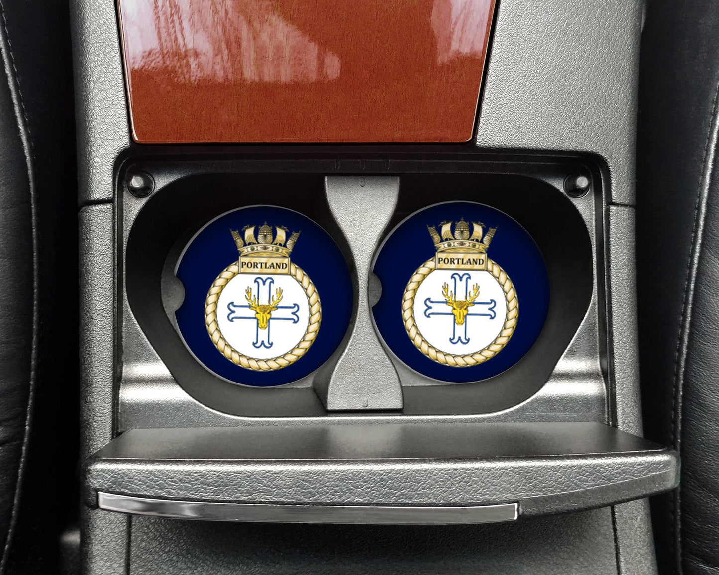 HMS Portland - Car Coasters