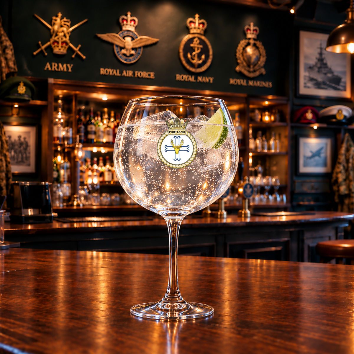 HMS Portland - Gin Glass | The Crafty Black Dog