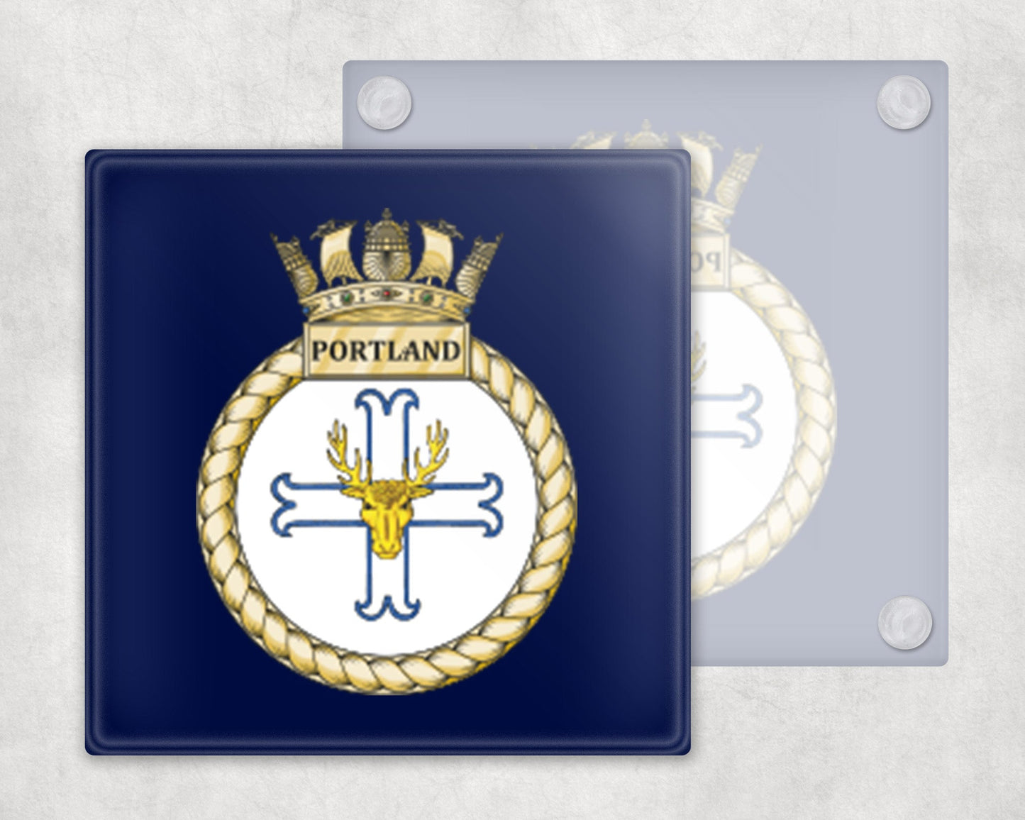 HMS Portland - Glass Coaster