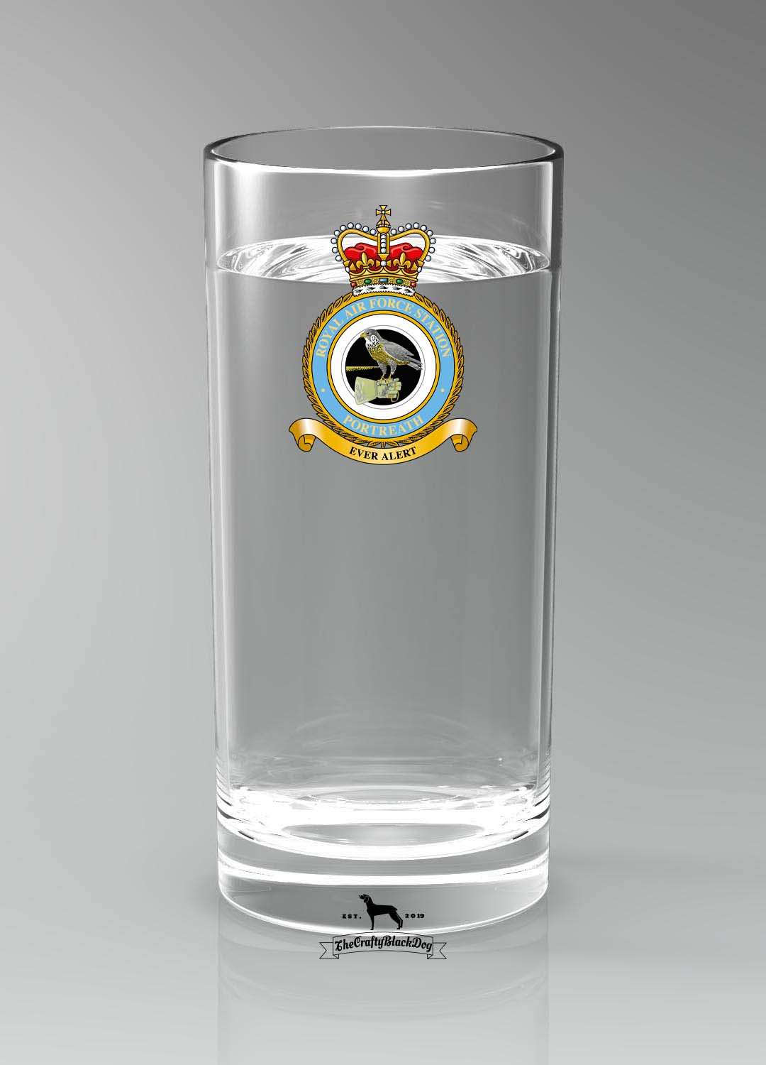 RAF Portreath - Straight Gin/Mixer/Water Glass
