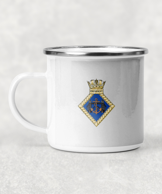HMS President - Enamel Mug