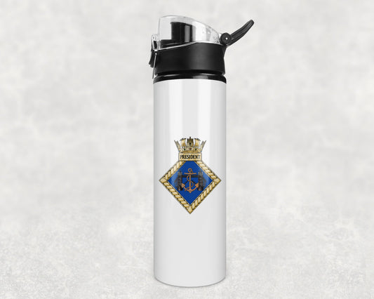 HMS President - Flip Top Water Bottle