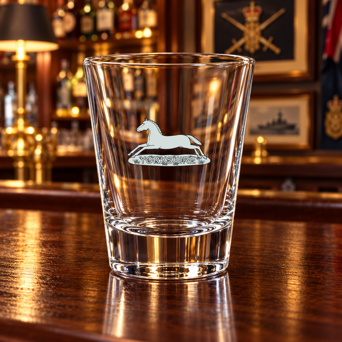Prince of Wales own Regt of Yorkshire - Shot Glasses | The Crafty Black Dog — Frosted_Shot_Glass_Military_Bar_Smart_Object copy