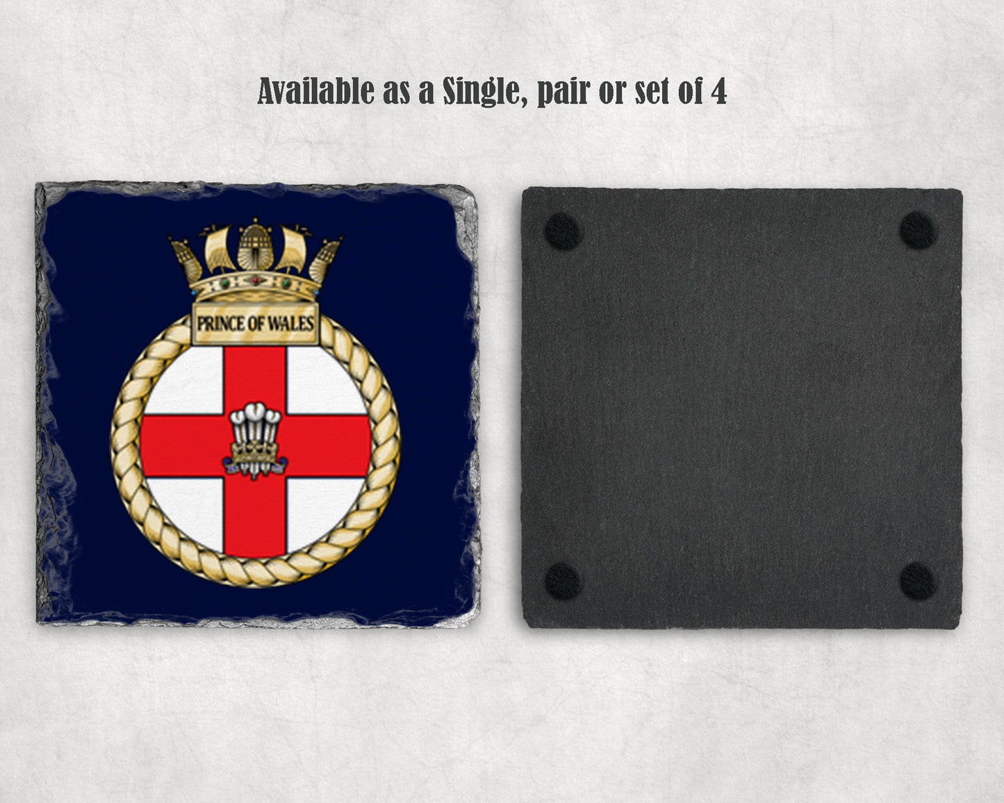 HMS Prince of Wales - Slate Coaster