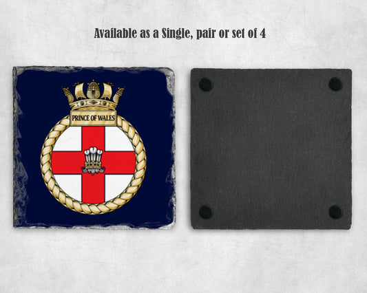HMS Prince of Wales - Slate Coaster