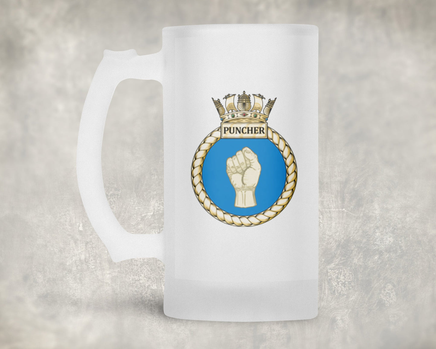 HMS Puncher - Frosted Stein/Tankard/Beer Mug - Frosted Stein/Tankard/Beer Mug