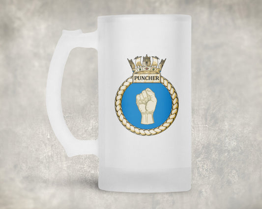 HMS Puncher - Frosted Stein/Tankard/Beer Mug - Frosted Stein/Tankard/Beer Mug