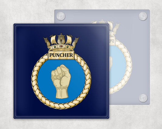 HMS Puncher - Glass Coaster