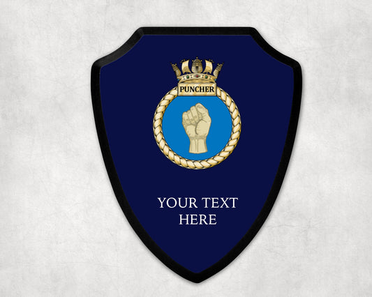 HMS Puncher - Royal Navy Printed Wall Shield
