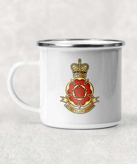 Queen's Lancashire Regiment - Enamel Mug
