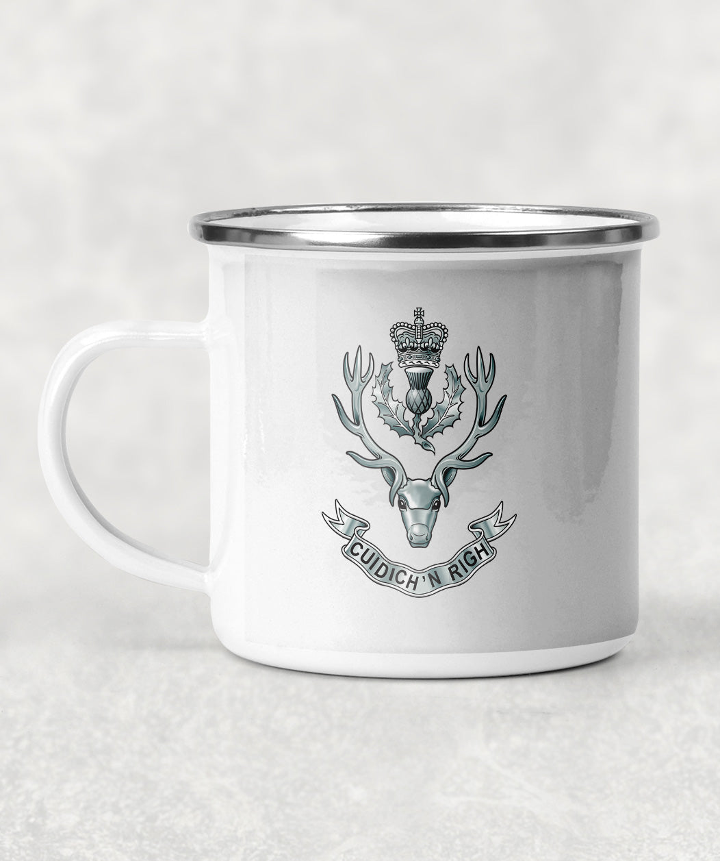 Queen's Own Highlanders (Seaforth and Camerons) - Enamel Mug