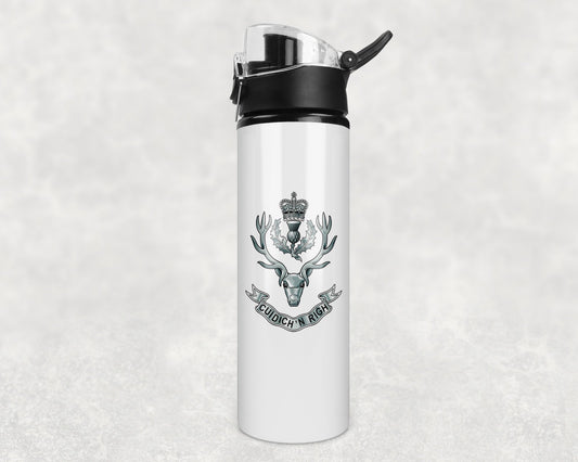 Queen's Own Highlanders (Seaforth and Camerons) - Flip Top Water Bottle