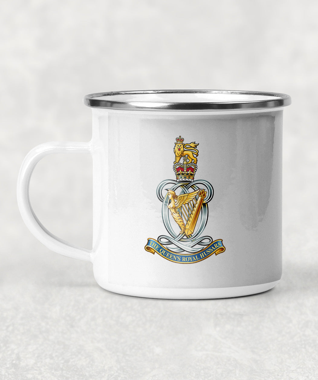 Queen's Royal Hussars - Enamel Mug