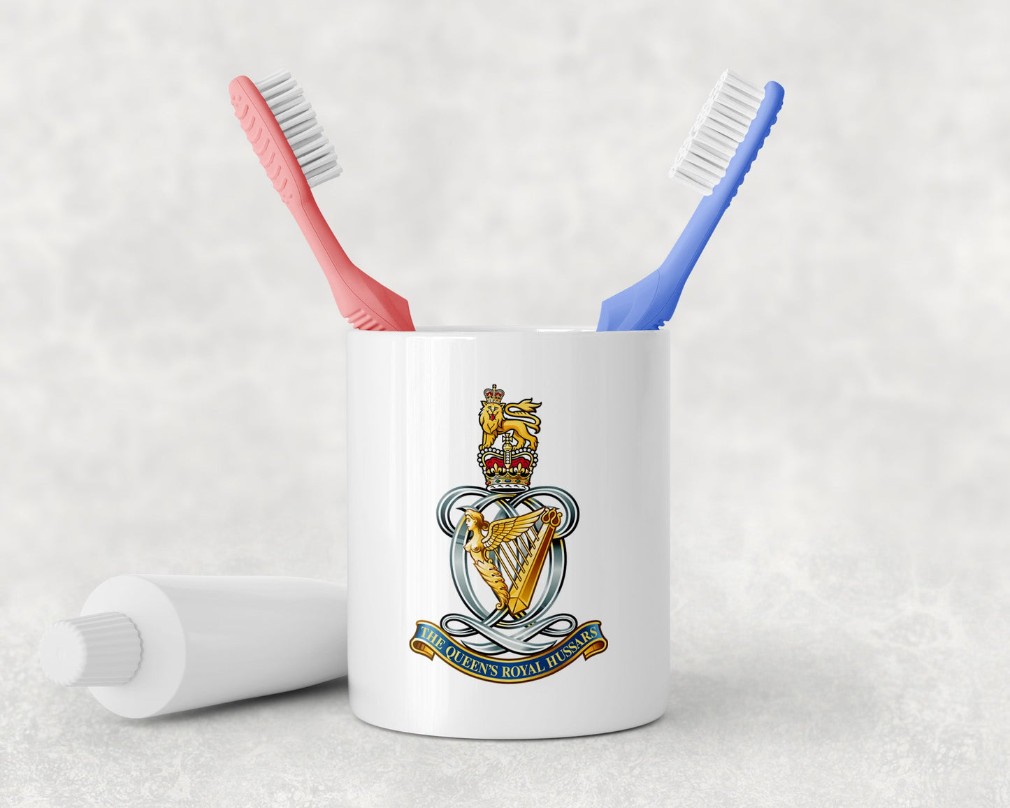 Queen's Royal Hussars - Toothbrush Holder and Soap Dispenser
