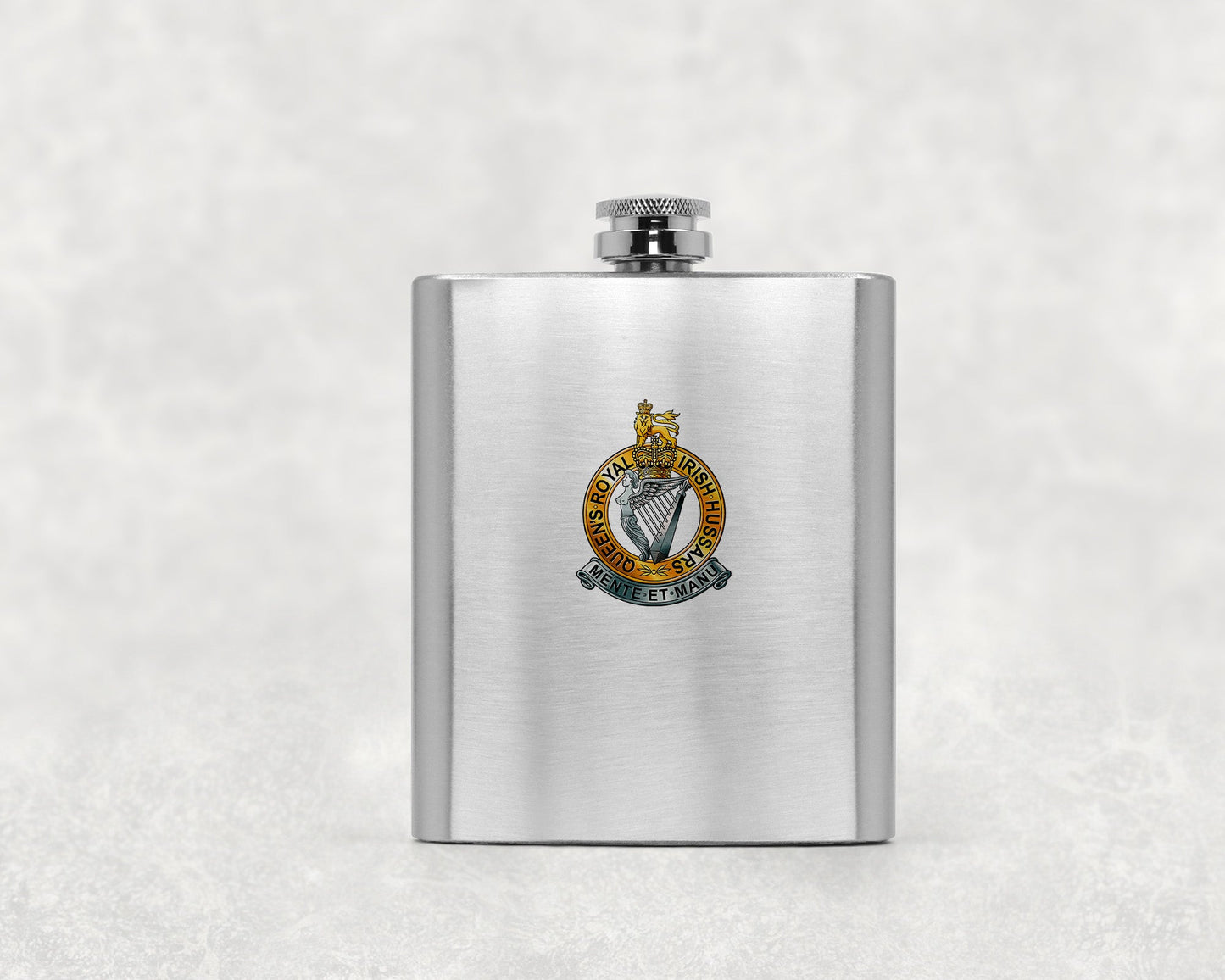 Queen's Royal Irish Hussars - Hip Flask