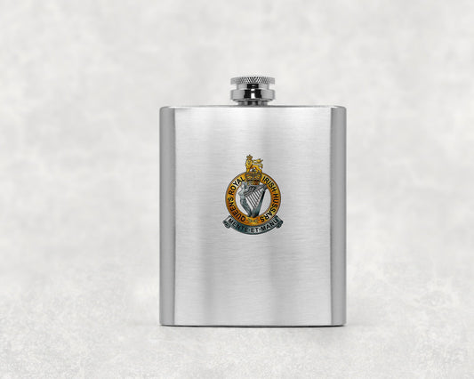 Queen's Royal Irish Hussars - Hip Flask
