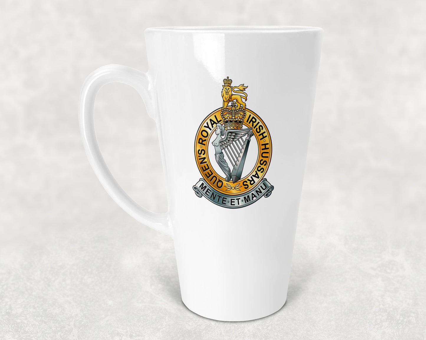 Queen's Royal Irish Hussars - Latte Mug 17oz