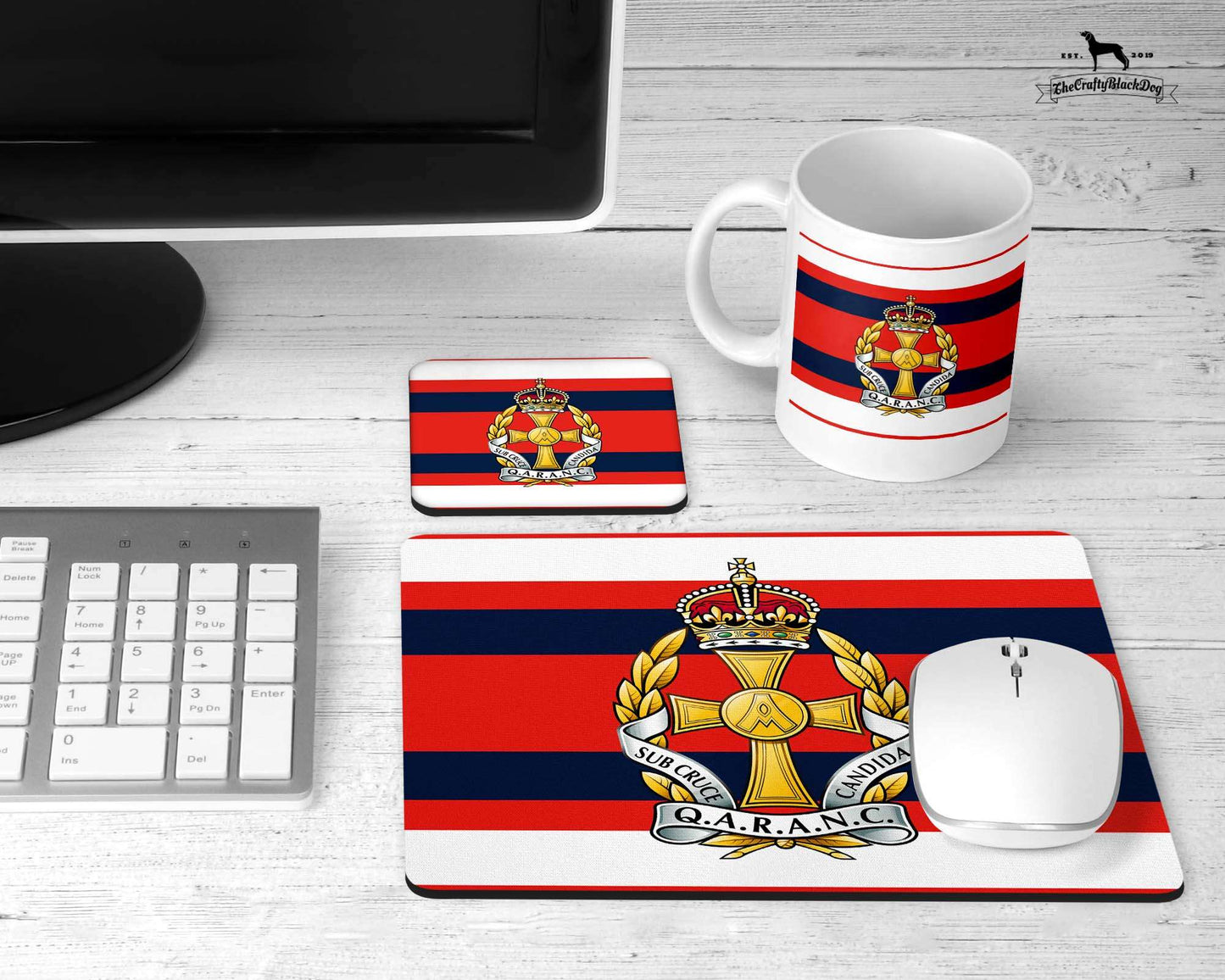 Queen Alexandra's Royal Army Nursing Corps - Office Set (New King's Crown)