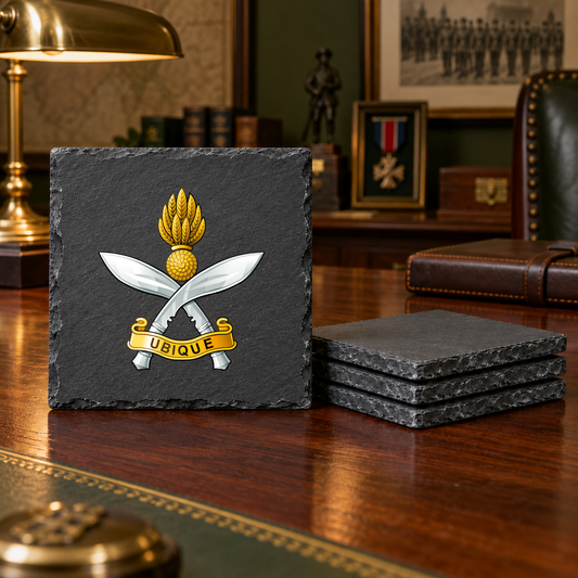 Queens Gurkha Engineers - Slate Coaster Set | The Crafty Black Dog