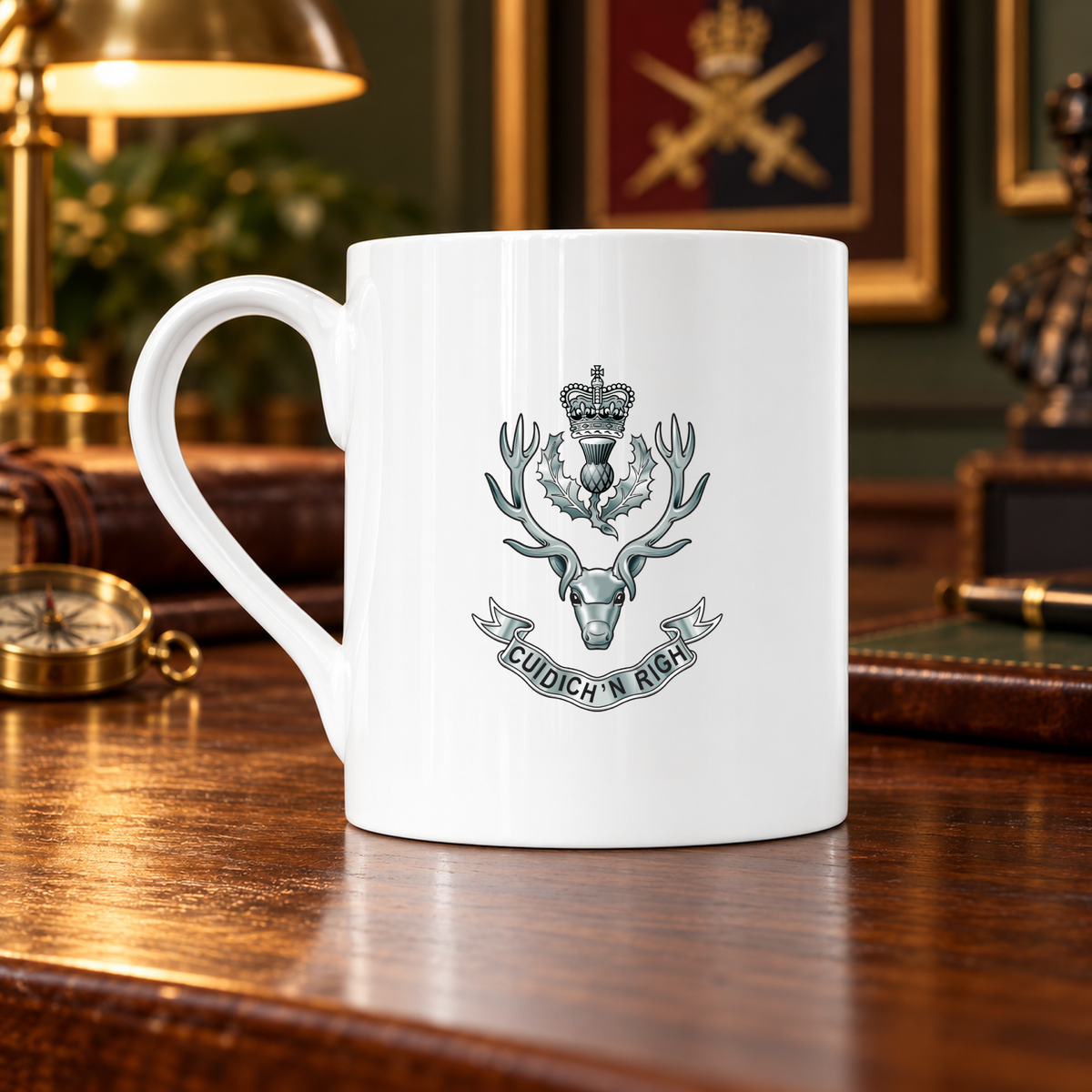 Queens Own Highlanders - Bone China Mug | The Crafty Black Dog