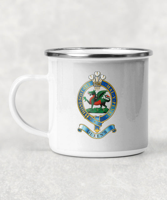 Queen's Regiment - Enamel Mug