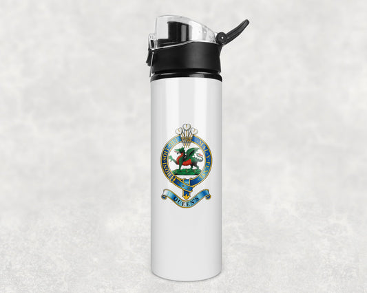 Queen's Regiment - Flip Top Water Bottle