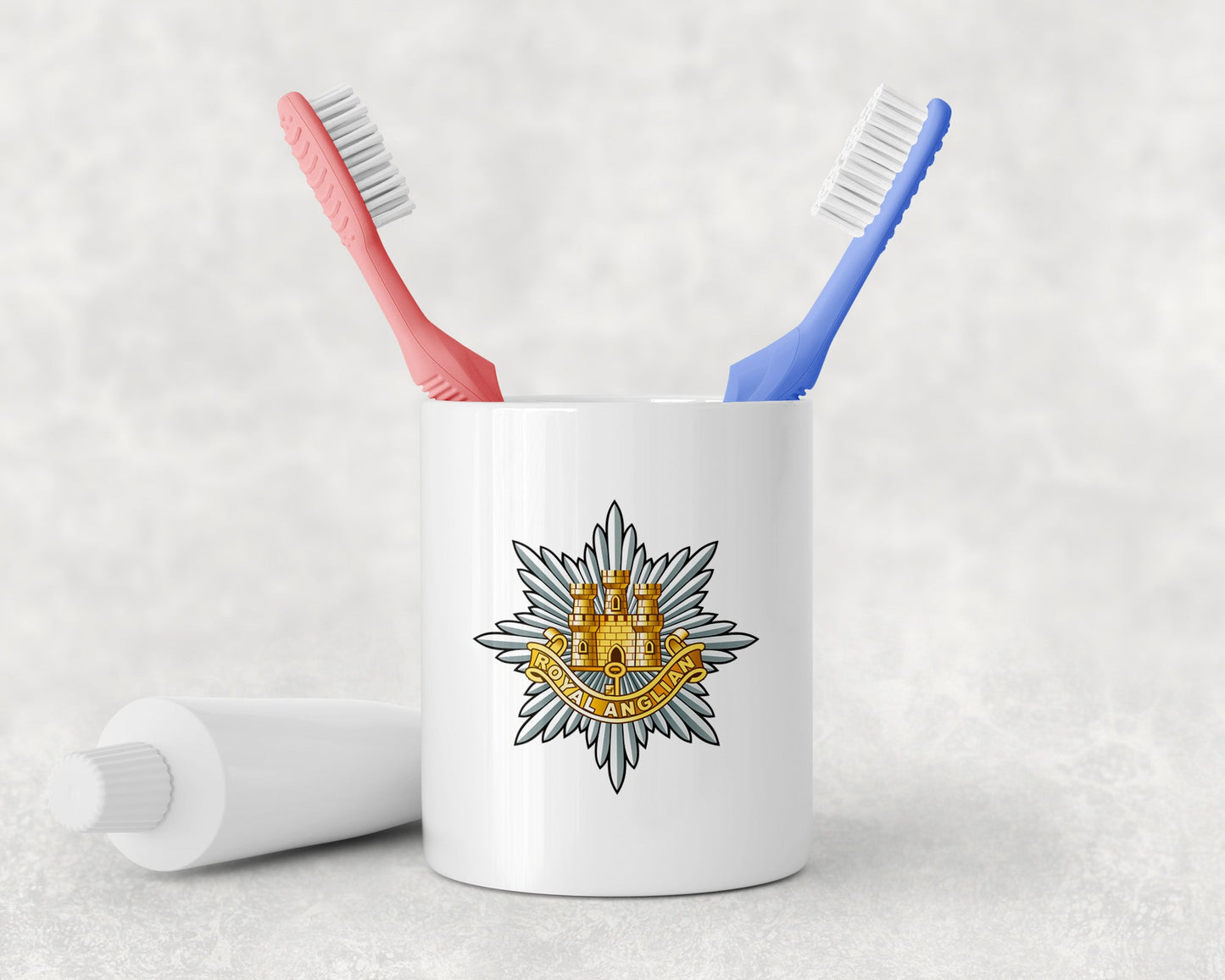 Royal Anglian Regiment - Toothbrush Holder and Soap Dispenser