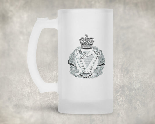 Royal Irish Regiment Crest - Frosted Stein