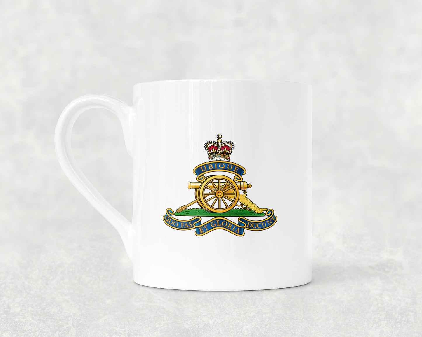 Royal Artillery Cap Badge - Bone China Mug