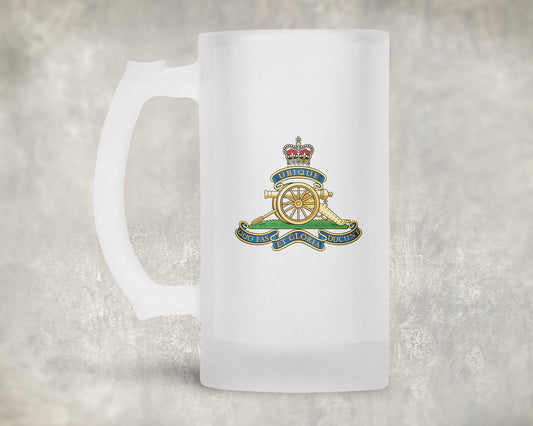 Royal Artillery Cap Badge - Frosted Stein